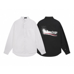 BALENCIAGA 발렌시아가 폴리티컬 스텐실 로고 셔츠