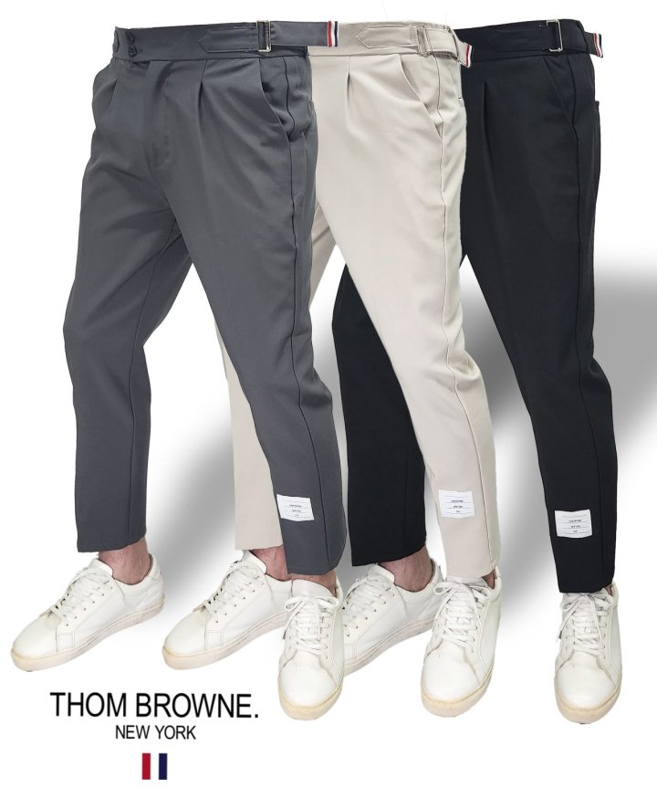 THOM BROWNE 톰브라운 스트레치 밴딩슬랙스