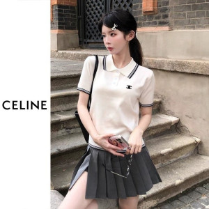 CELINE 셀린느 클래식 자수 카라니트 3COLOR