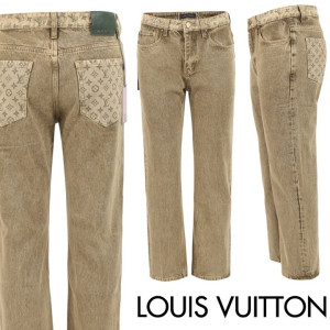 LOUIS VUITTON 루이비통 모노그램 포켓 빈티지 스트레이트진
