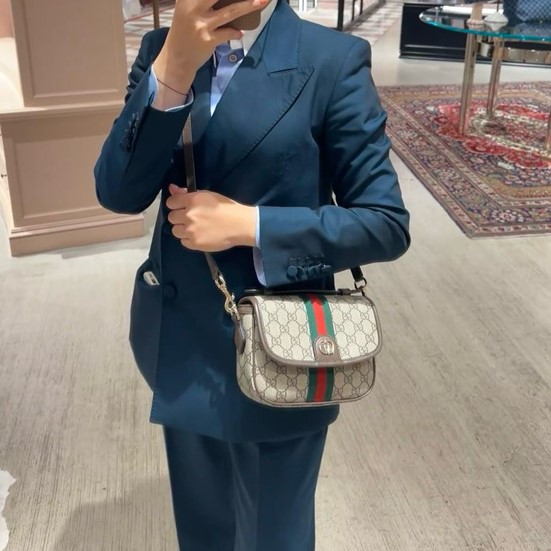 GUCCI 구찌 오피디아 스몰 탑 핸드백 836843