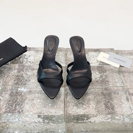 SAINT LAURENT 생로랑 여성용 슬리퍼 (굽높이6.5CM) Y64840 2COLOR