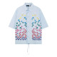 LOUIS VUITTON 루이비통 플라워 엠브로이더드 쇼트 슬리브 셔츠