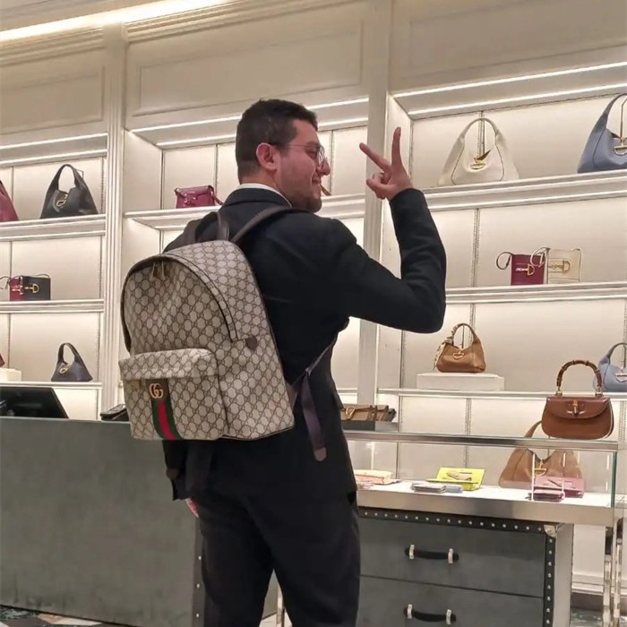 GUCCI 구찌 오피디아 GG 미디움 백팩 834466