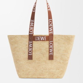 LOEWE 로에베 폴드 쇼퍼백 라피아