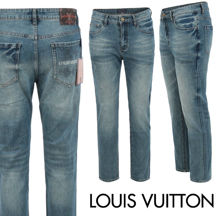 LOUIS VUITTON 루이비통 모노 패턴 레터링 슬림 일자진