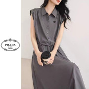 PRADA 프라다 무브 단추 치마투피스 2COLOR