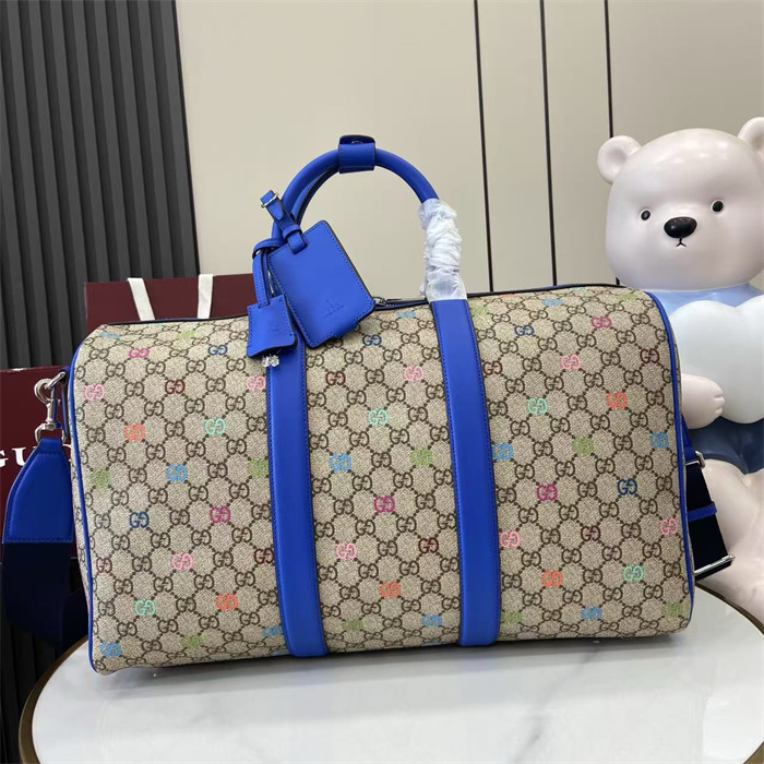 GUCCI 구찌 GG 레더 더플백 792074