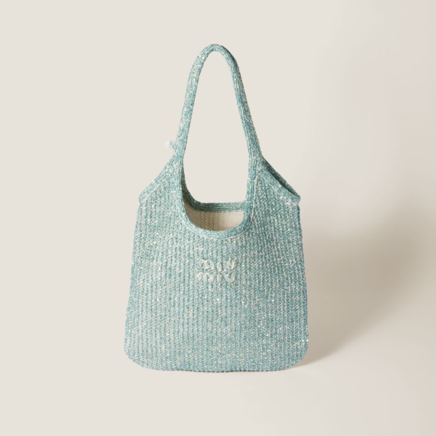 MIUMIU 미우미우 아이비 스팽글 메쉬백 5BG231