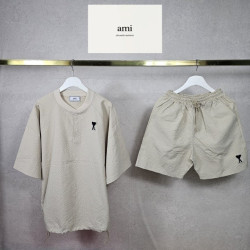 AMI 아미 쿨링 와플 헨리 스트링&밴딩 팬츠 3COLOR