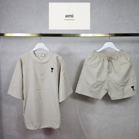 AMI 아미 쿨링 와플 헨리 스트링&밴딩 팬츠 3COLOR