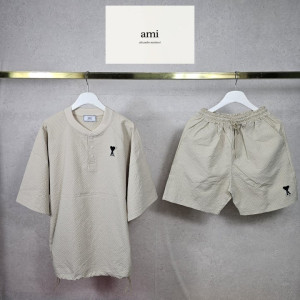 AMI 아미 쿨링 와플 헨리 스트링&밴딩 팬츠 3COLOR