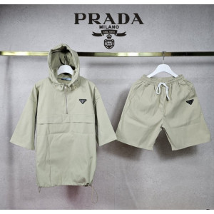 PRADA 프라다 쿨링 아노락 스트링 후드 &밴딩 팬츠 4COLOR