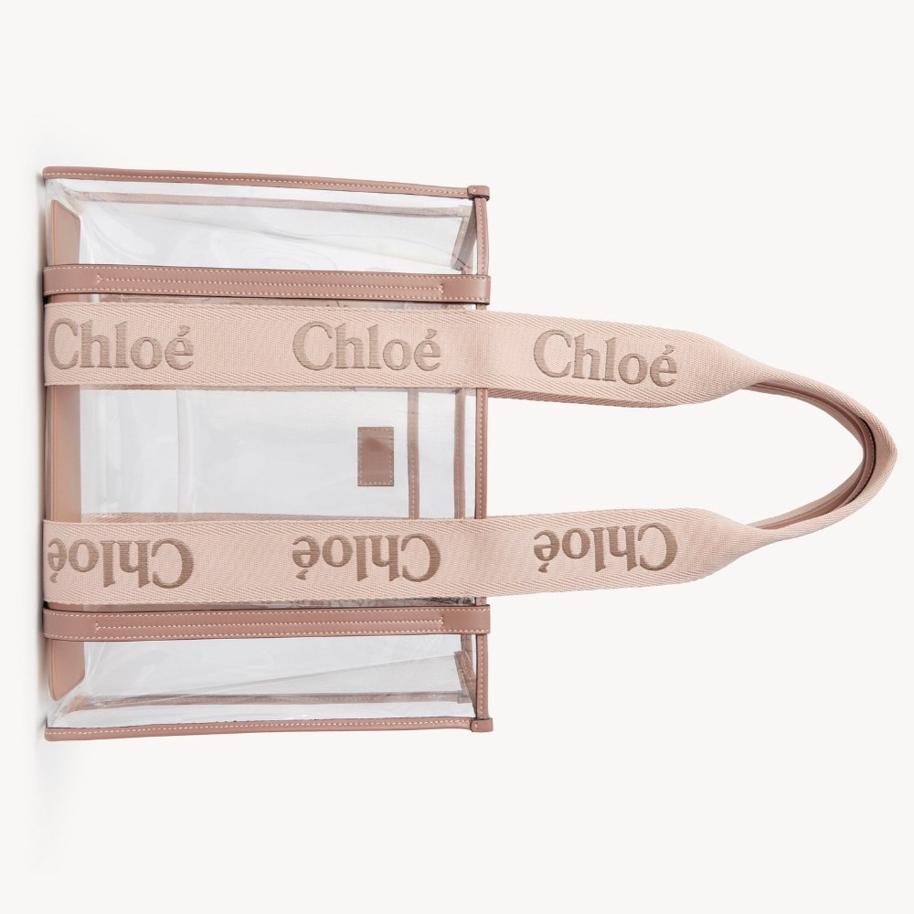 CHLOE 끌로에 젤리 & 가죽 Woody 토트백 US383 2COLOR