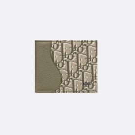 DIOR 디올 Saddle 2단 카드 오블리크 자카드 지갑 2ADBH