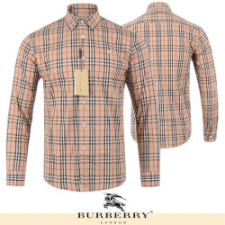 BURBERRY 버버리 기마자수 코튼체크 남방