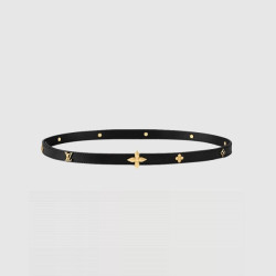 LOUIS VUITTON 루이비통 미니 플라워그램 스터드 벨트 M4281U (금장/은장)