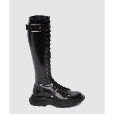 ALEXANDER MCQUEEN 알렉산더맥퀸 트레드 슬릭 니하이 부츠 595466