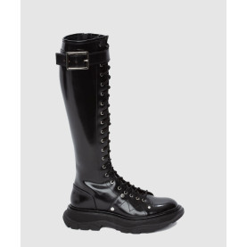 ALEXANDER MCQUEEN 알렉산더맥퀸 트레드 슬릭 니하이 부츠 595466