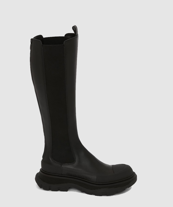 ALEXANDER MCQUEEN 알렉산더맥퀸 슬릭 니하이 부츠 707682