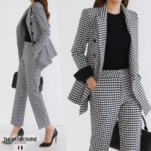 THOM BROWNE 톰브라운 체크 정장셋트