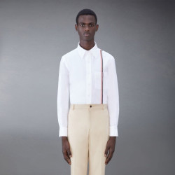 THOM BROWNE 톰브라운 스트라이프 그로그랭 루프 탭 옥스포드 셔츠