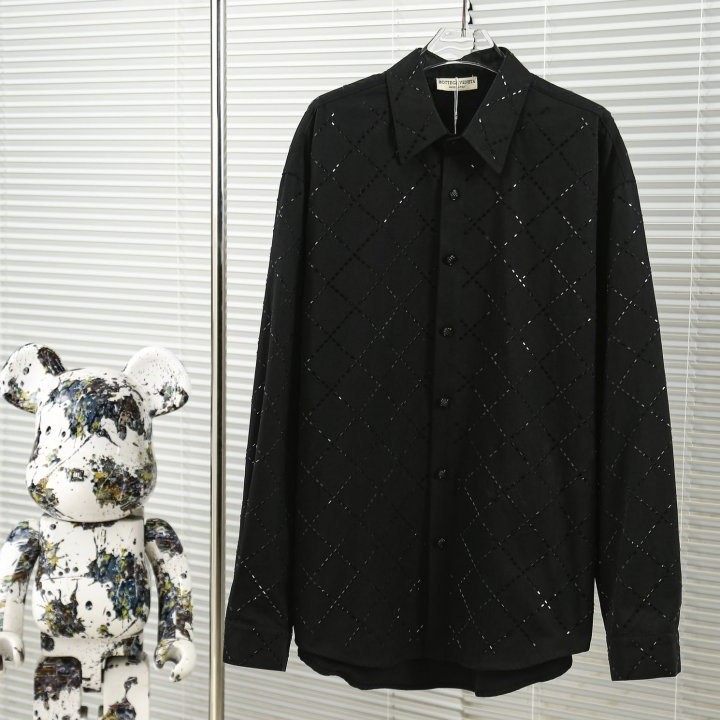 BOTTEGA VENETA 보테가베네타 다이아몬드 피스 셔츠