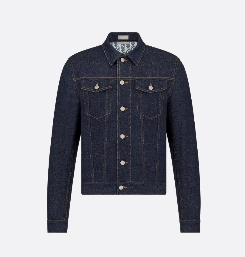 DIOR 디올 오블리크 블루 로우 데님 자켓