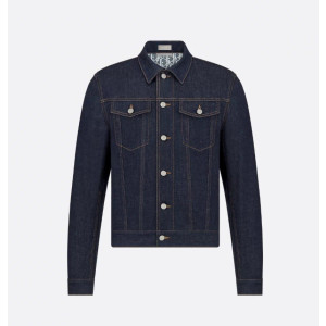 DIOR 디올 오블리크 블루 로우 데님 자켓