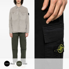 STONE ISLAND 스톤아일랜드 워싱 카고 팬츠