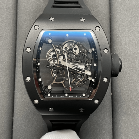 RICHARD MILLE 리차드밀 부바왓슨 블랙 세라믹 스켈레톤 다이얼 블랙 러버밴드 V3버전 RM-055