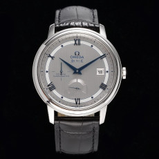 OMEGA 오메가 드빌 그레이 다이얼 드레스 워치 가죽 스트랩 424.13.40.21.02.003