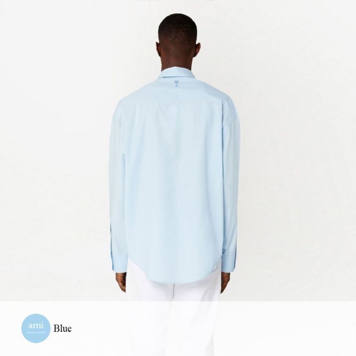 AMI 아미 드 꾀흐 포켓 셔츠