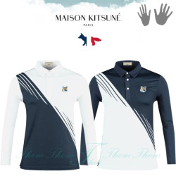 MAISON KITSUNE 메종키츠네 스윙 배색 스판 카라