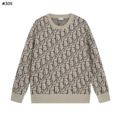 DIOR 디올 자카드 라운드 니트 스웨터