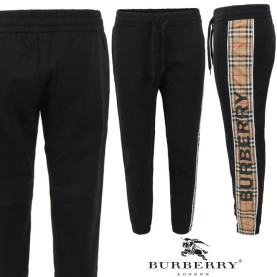 BURBERRY 버버리 노바 체크 레터링 트레이닝 팬츠