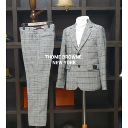THOM BROWNE 톰브라운 모던 뉴욕 글렌체크 슈트 셋트
