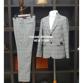 THOM BROWNE 톰브라운 모던 뉴욕 글렌체크 슈트 셋트