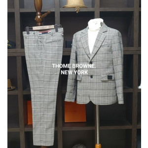 THOM BROWNE 톰브라운 모던 뉴욕 글렌체크 슈트 셋트