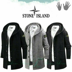 STONE ISLAND 스톤아일랜드 니트 후드 가디건