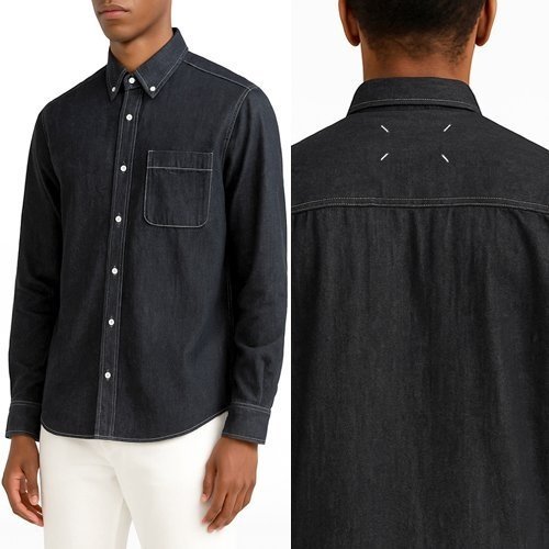 MAISON MARGIELA 메종마르지엘라 생지 데님 셔츠