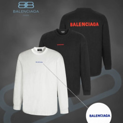 BALENCIAGA 발렌시아가 백로고 롱슬리브 오버핏