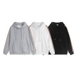 BURBERRY 버버리 체크 트리밍 후드