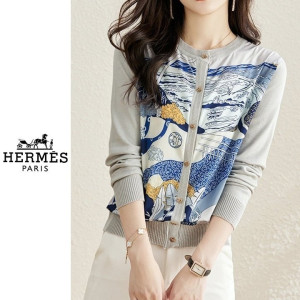 HERMES 에르메스 웨이브 라운드가디건