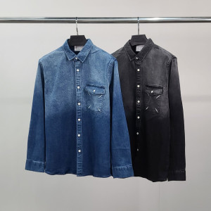 MAISON MARGIELA 메종마르지엘라 포켓자수 데님 셔츠