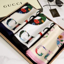 GUCCI 구찌 실크 사각 스카프 3COLOR