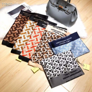 BURBERRY 버버리 실크 롱스카프 6COLOR