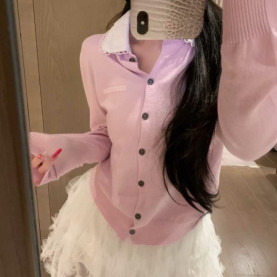 MIUMIU 미우미우 라펠 니트 가디건 5COLOR