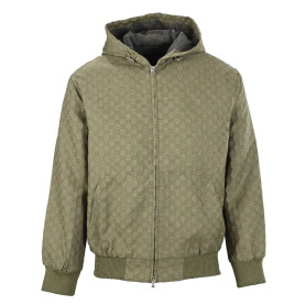 GUCCI 구찌 코튼 립스탑 후드 자켓