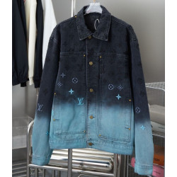 LOUIS VUITTON 루이비통 엠브로이더드 데님 자켓